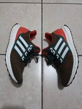 adidas Knit Runner Sneakers - Green/Orange/White